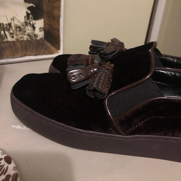 Nine West Velvet Tassel Loafers/Sneakers 7 - Picture 3 of 9